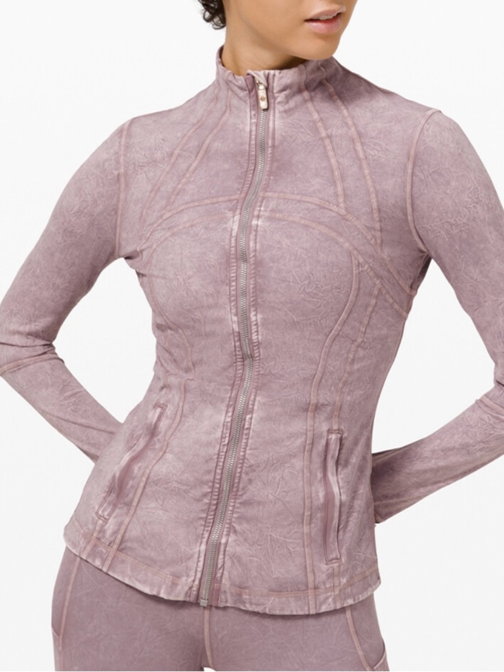 lululemon athletica Define Jacket in Nulux Fabric Ice-Wash Violet Size 10